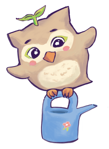 watering can owl